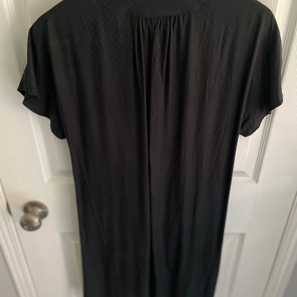 Y2K Jacob Black Silk Wrap Dress - Picture 5 of 8